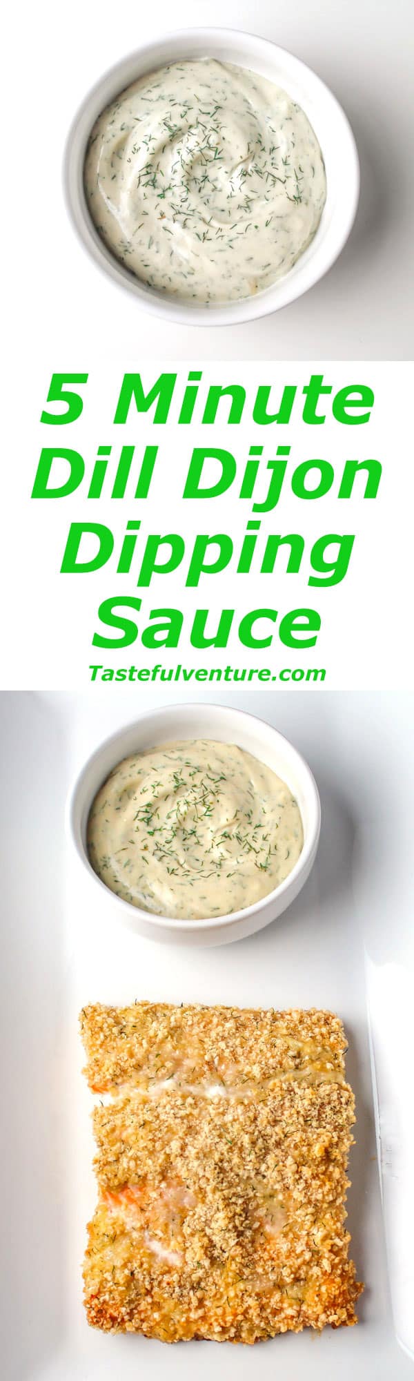 Dill Dijon Dipping Sauce that can be made in 5 Minutes, this is Dairy Free and Gluten Free too! | Tastefulventure.com