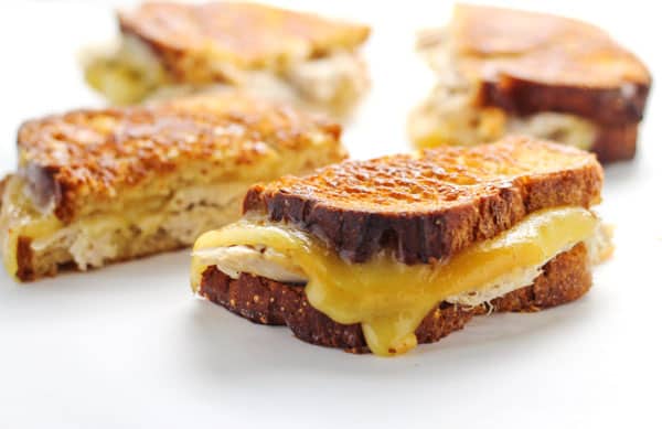 Leftover Turkey Gouda Grilled Cheese, a perfect way to use up those Thanksgiving leftovers! | Tastefulventure.com