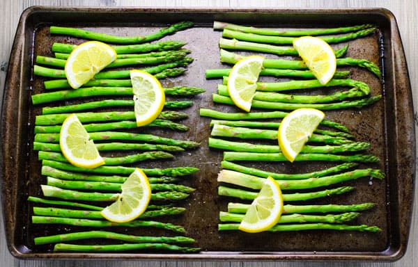 Roasted Asparagus with Lemon, an easy side dish perfect for any meal! | Tastefulventure.com