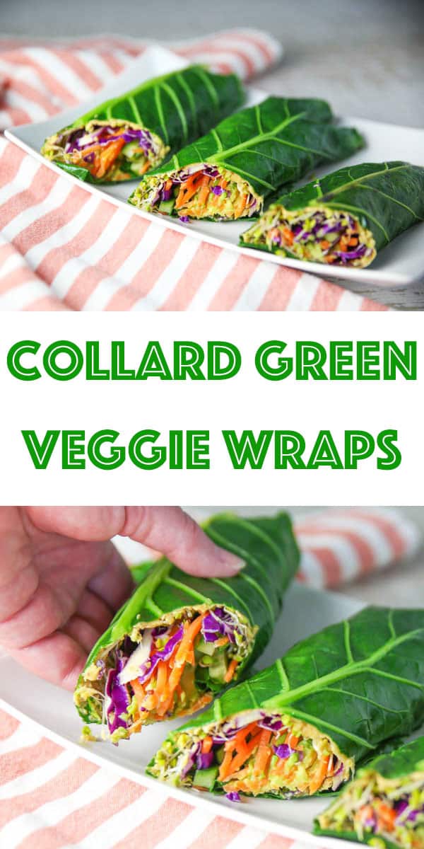 collard green veggie wraps