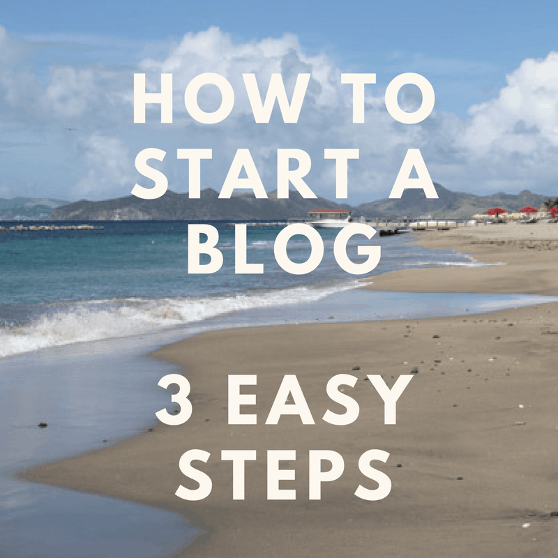 How To Start A Blog In Three Easy Steps! Follow this step by step guide to get a jumpstart on your blog!