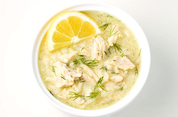 Greek Lemon Rice and Chicken Soup