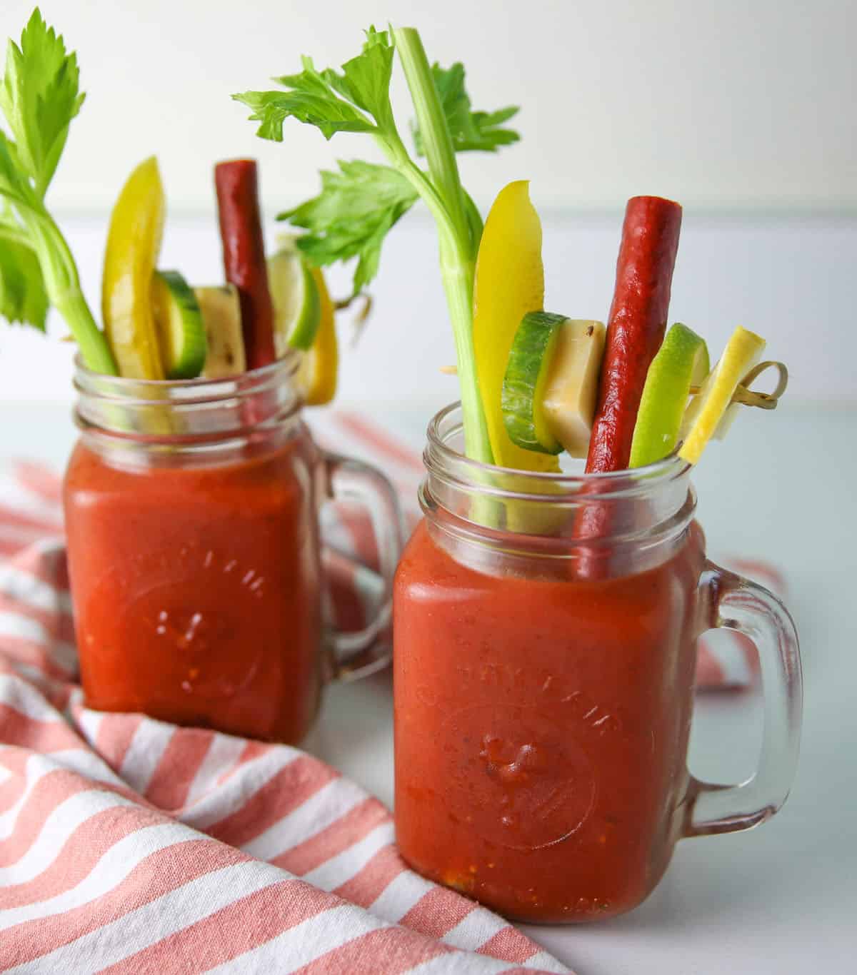 2 spicy bloody Marys 