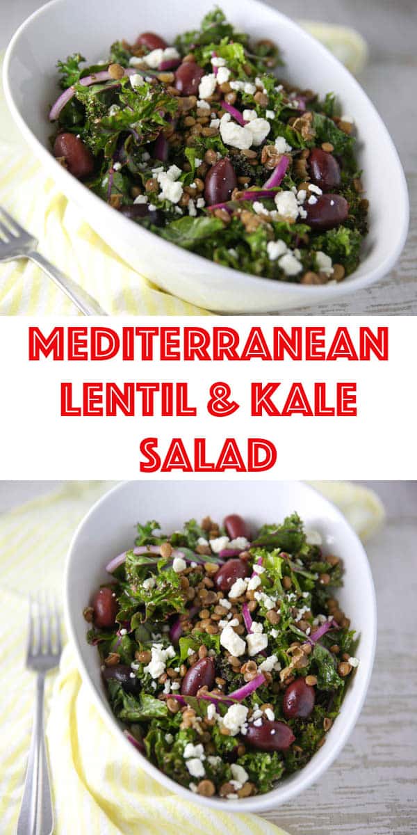 Mediterranean Lentil and Kale Salad