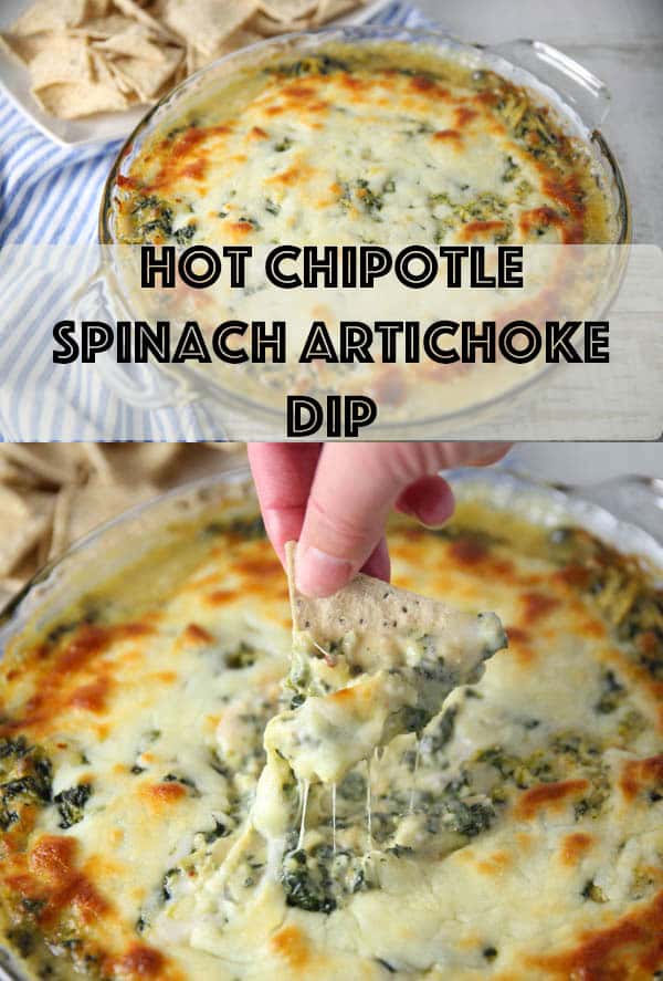 Hot Chipotle Spinach Artichoke Dip